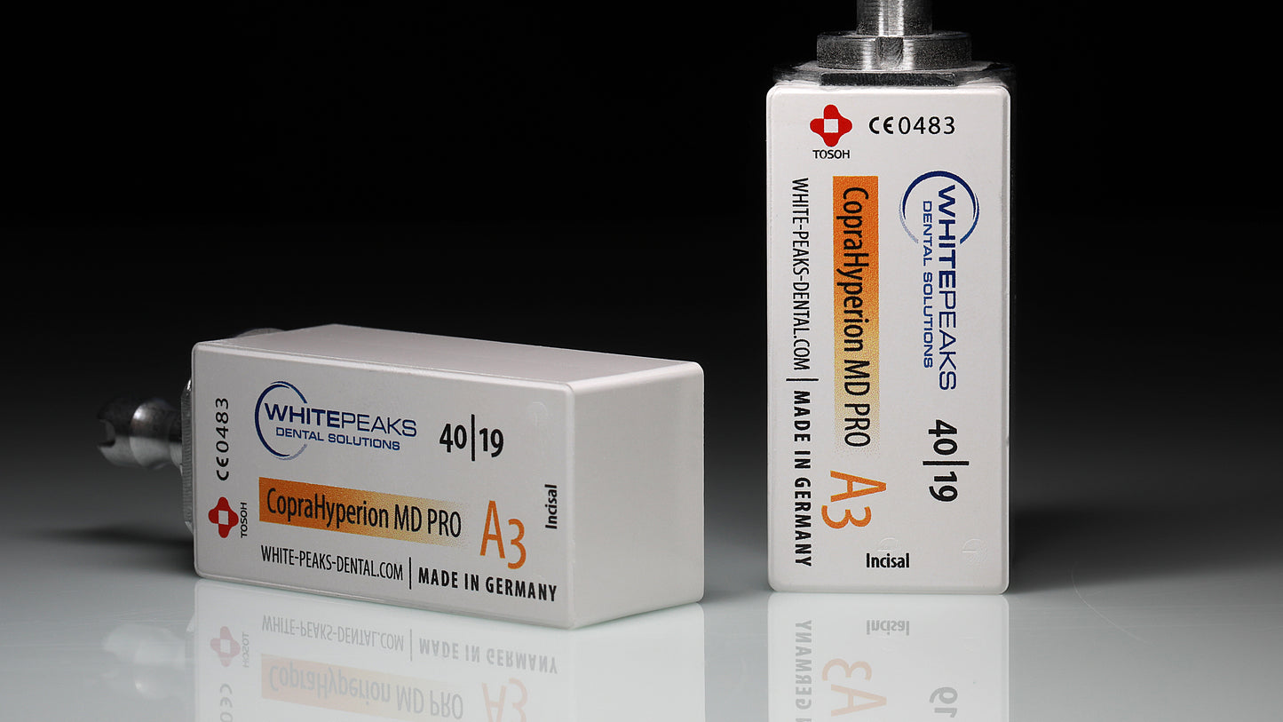 CopraSuCopraHyperion MD PRO 40/19 – SpeedFire-geeigneter Zirkonoxidblock für CEREC