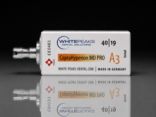 CopraHyperion MD PRO 40/19 – SpeedFire-geeigneter Zirkonoxidblock für CEREC - Packung zu 2 Blöcken