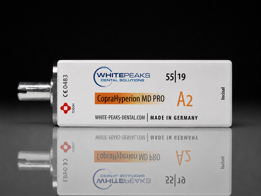 CopraHyperion MD PRO 55/19 – Für die Speed-Sinterung geeigneter Zirkonoxidblock für CEREC - Packung zu 2 Blöcken